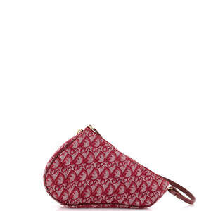 Christian Dior Mini Vintage Saddle Bag Diorissimo Canvas
